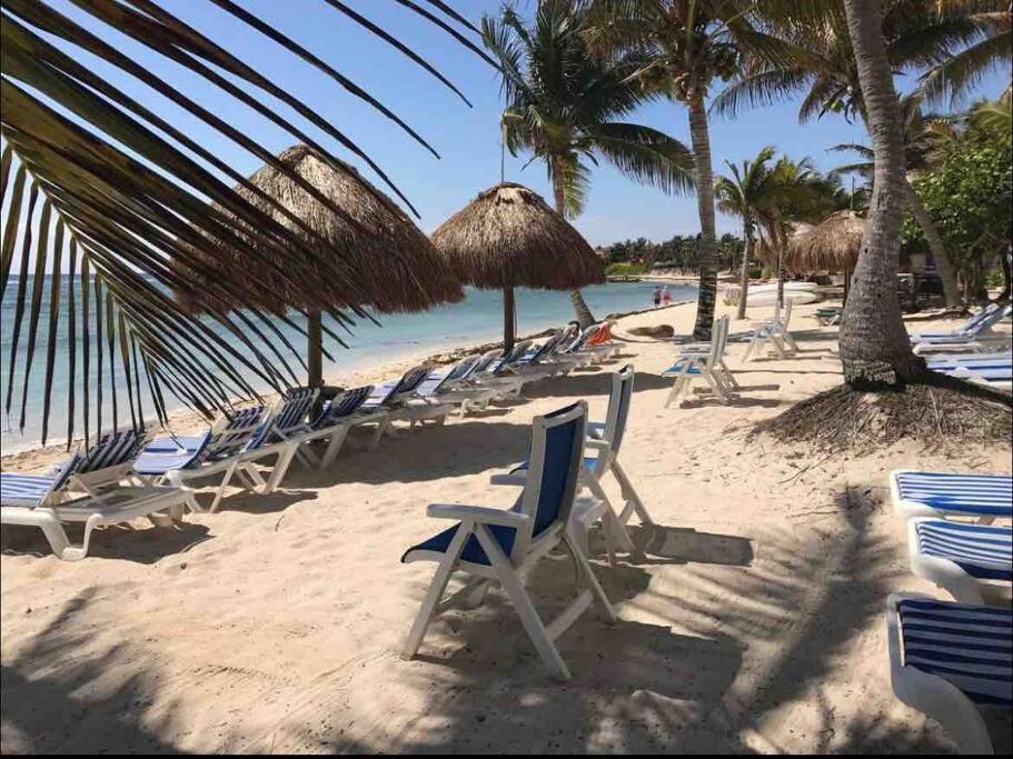 Beachfront Akumal Half Moon Bay Exteriör bild